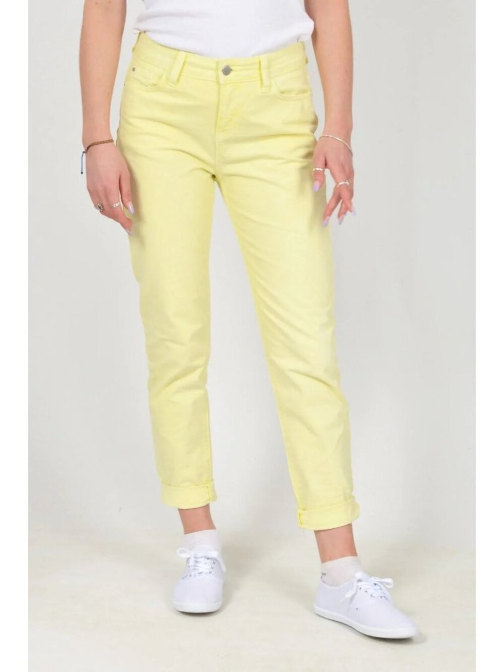 Talbots Ankle jeans Size 10 Slim Fit Mid Rise Yellow Lemon